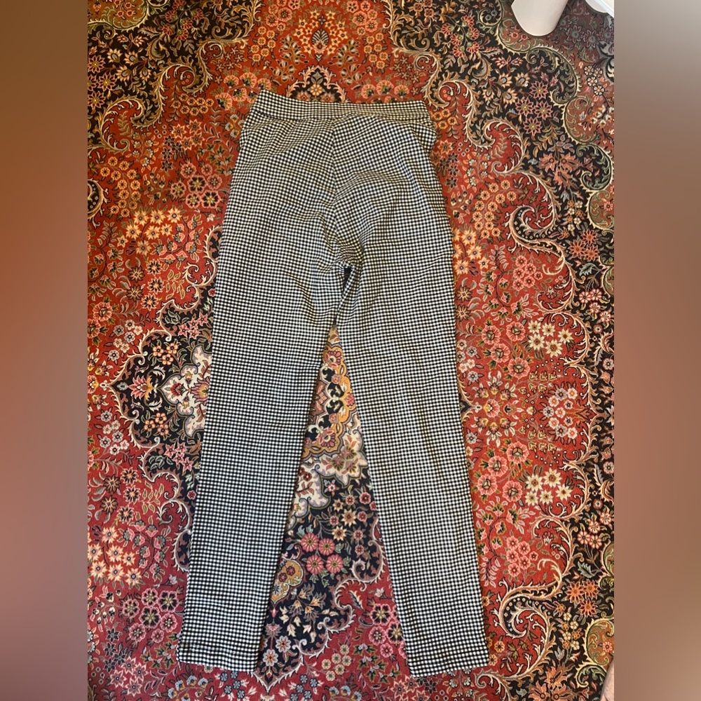Urban Outfitters black and white checkered print pants